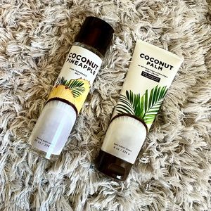 Bath and Body Works Coconut Palm Body Cream and Fragrance Mist